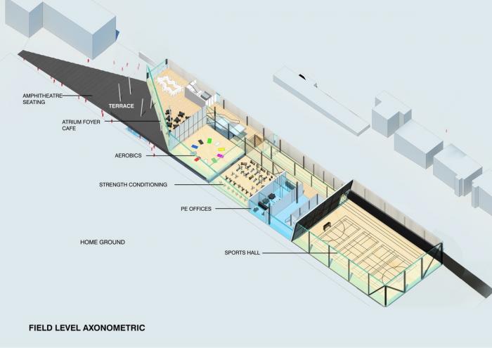 BIM建筑|体育与科学精神的碰撞：布莱顿学院 / OMA