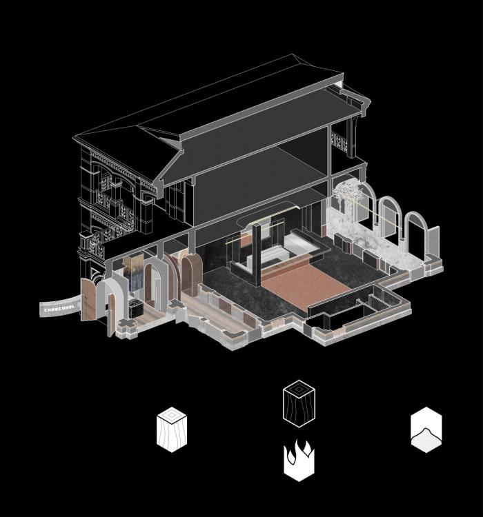 BIM建筑|当时间与温度交织于空间——CHARCOHOL巧客餐厅与鸡尾酒吧 / 八荒设计