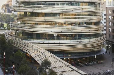 BIM建筑|曲线木屏环绕的雕塑：悉尼交易所 / 隈研吾建筑都市设计事务所-BIM建筑网