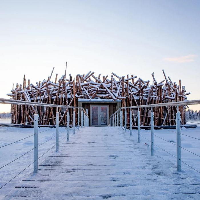 BIM建筑|漂浮于卢勒河上的水疗酒店：“北极浴”