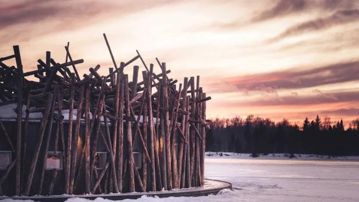 BIM建筑|漂浮于卢勒河上的水疗酒店：“北极浴”