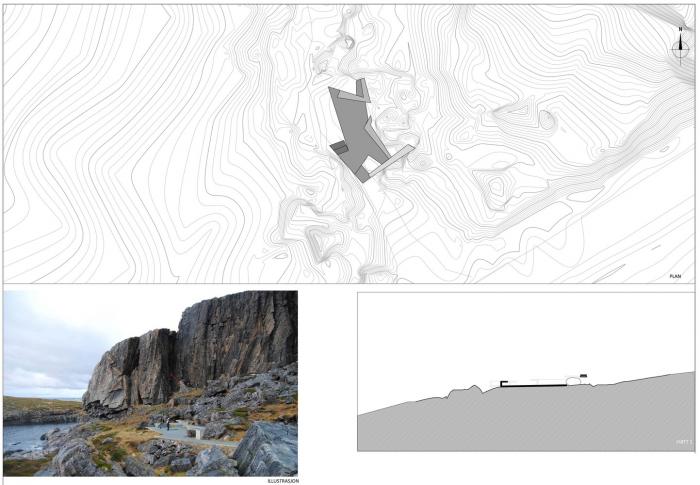 BIM建筑|在折叠混凝土上观海：错乱岩层上的游客中心 / MORFEUS arkitekter