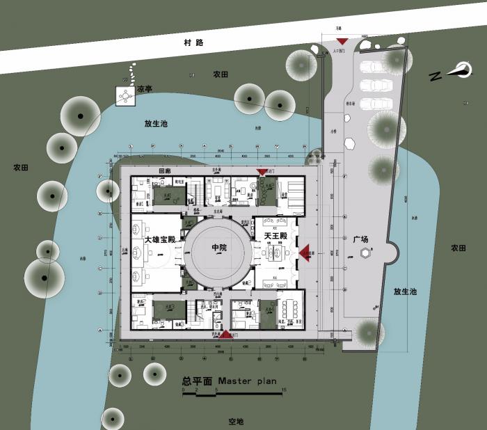 BIM建筑|于空灵之处，觅得静修：江苏扬州观音院 / 上海善祥建筑设计