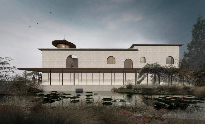 BIM建筑|于空灵之处，觅得静修：江苏扬州观音院 / 上海善祥建筑设计