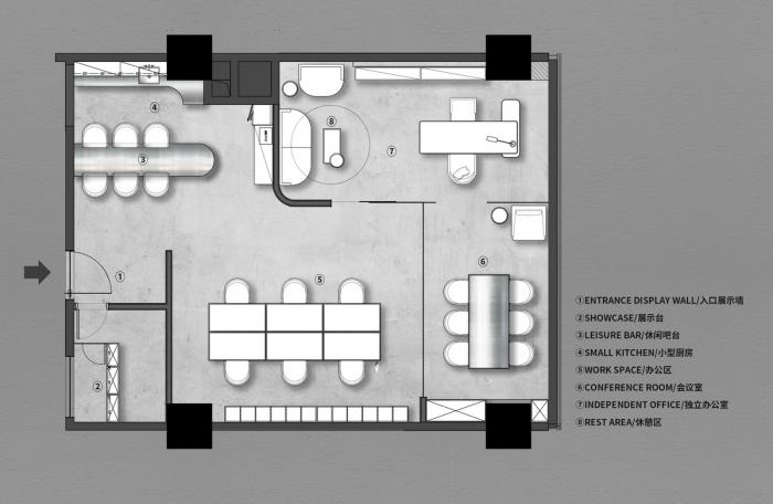 BIM建筑|一次与材质的对话，将回忆延续的空间之旅 / 卧野空间设计事务所