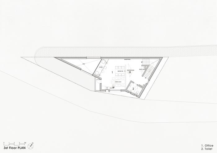 BIM建筑|混凝土构筑的抽象几何空间：Atelier 11办公楼 / Atelier 11