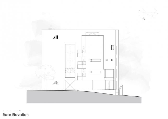 BIM建筑|混凝土构筑的抽象几何空间：Atelier 11办公楼 / Atelier 11