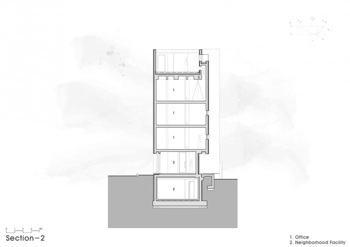 BIM建筑|混凝土构筑的抽象几何空间：Atelier 11办公楼 / Atelier 11