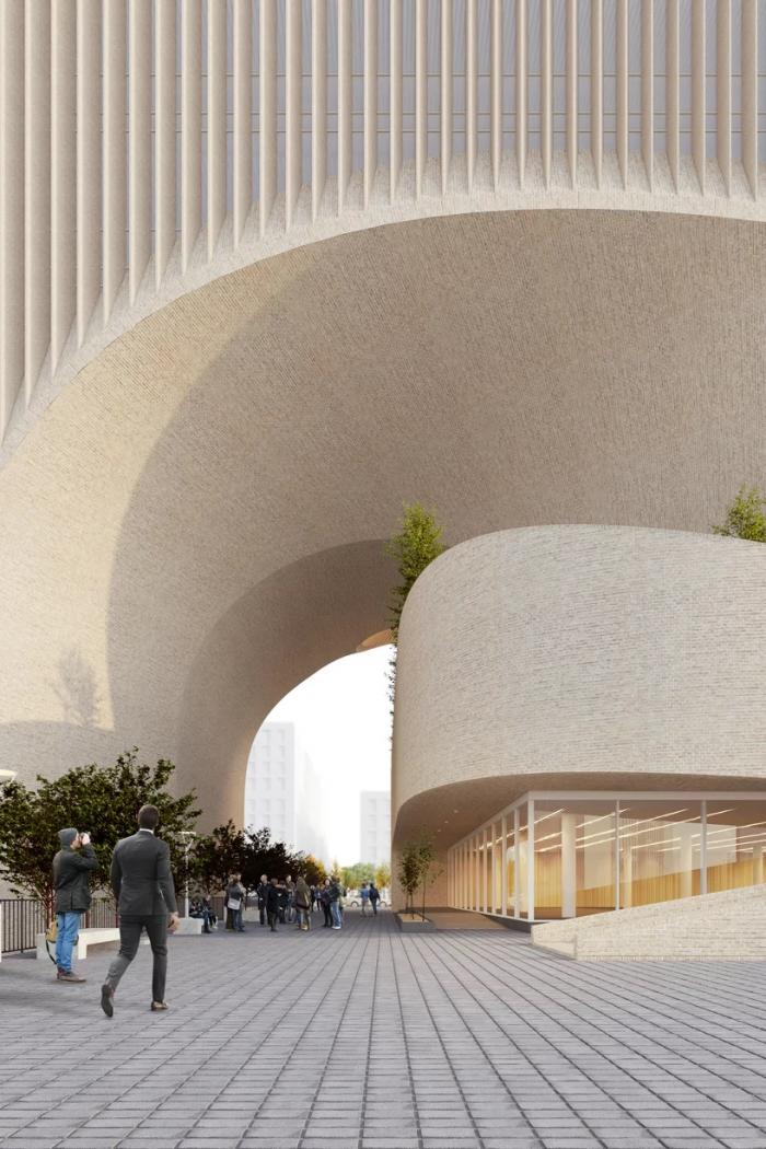 BIM建筑|曲线动感，不朽的雕塑：马什哈德建筑工程组织总部 / Nextoffice