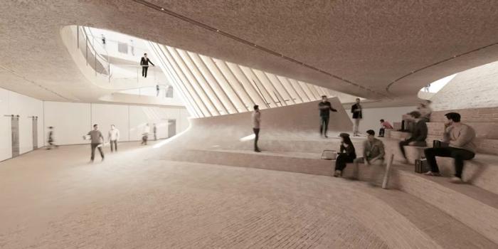 BIM建筑|曲线动感，不朽的雕塑：马什哈德建筑工程组织总部 / Nextoffice