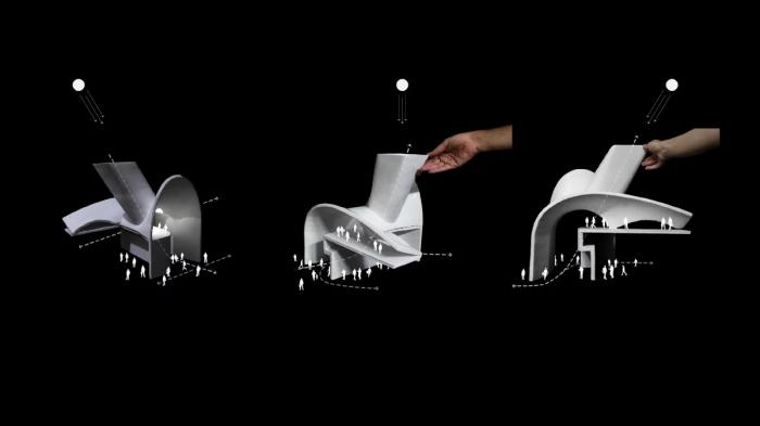 BIM建筑|曲线动感，不朽的雕塑：马什哈德建筑工程组织总部 / Nextoffice