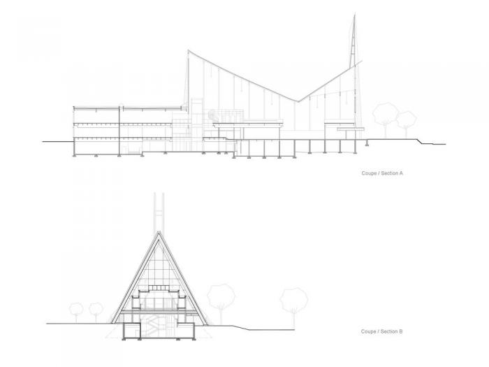 BIM建筑|传统教堂的改造：莫妮可·科里沃图书馆