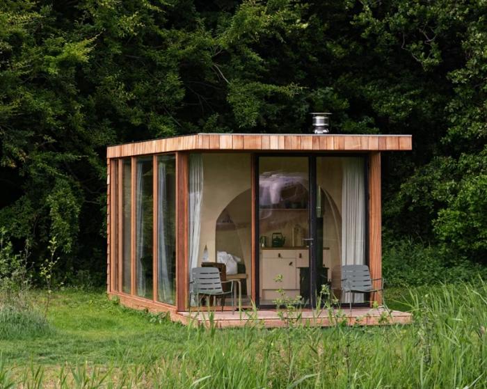 BIM建筑|可移动的森林小屋 / Thewaywebuild