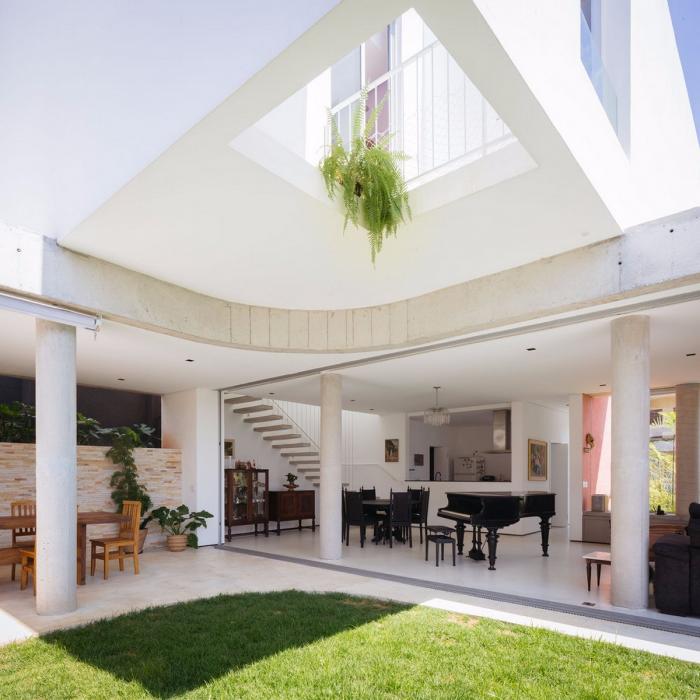 BIM建筑|方与圆营造的花园式住宅：Cauman之家 / Estúdio BRA