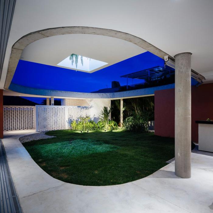 BIM建筑|方与圆营造的花园式住宅：Cauman之家 / Estúdio BRA