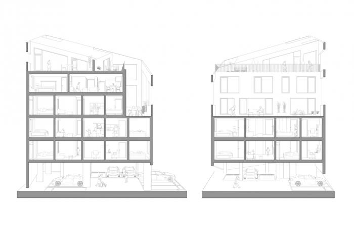 BIM建筑|虚与实的统一：韩国混凝土架空公寓 / Atelier Jun