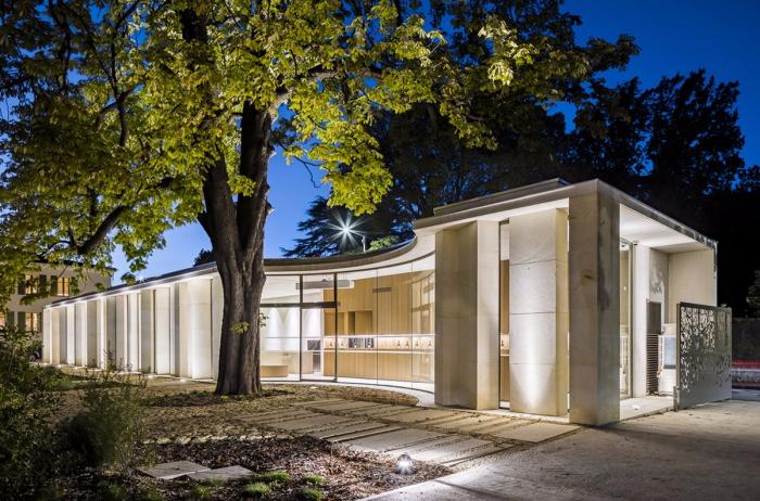 BIM建筑|柔软起伏的白色波浪：德拉斯兄弟酒庄