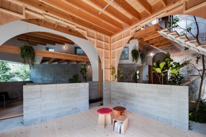 BIM建筑|神户“帽盒”之家，旋转45度的平面