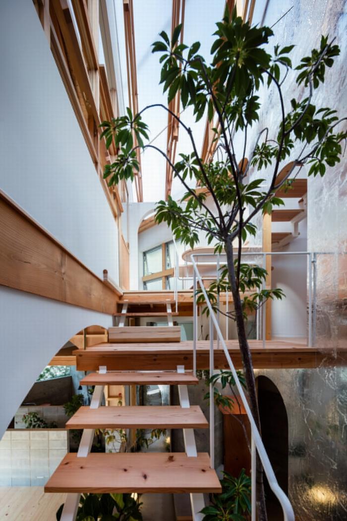 BIM建筑|神户“帽盒”之家，旋转45度的平面