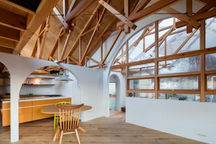 BIM建筑|神户“帽盒”之家，旋转45度的平面