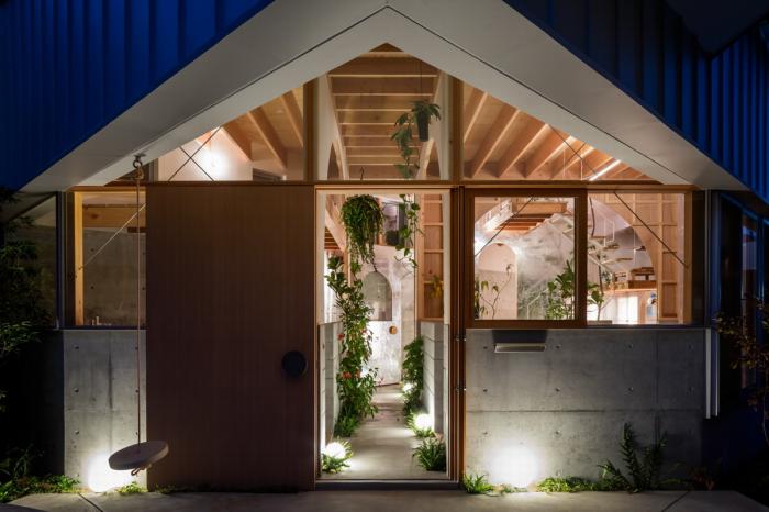 BIM建筑|神户“帽盒”之家，旋转45度的平面