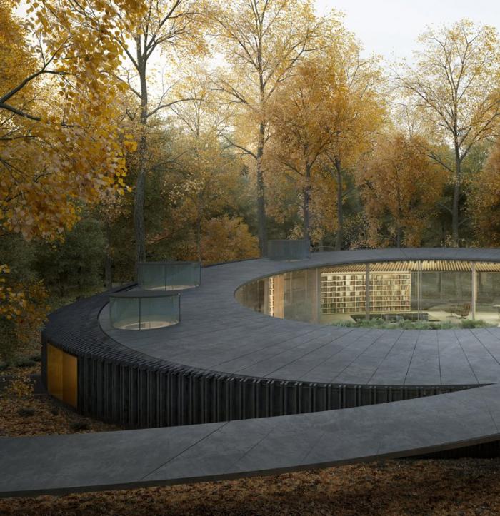 BIM建筑|盘旋于森林之中的“鸟巢”：长岛木屋2.0 / Marchi Architects