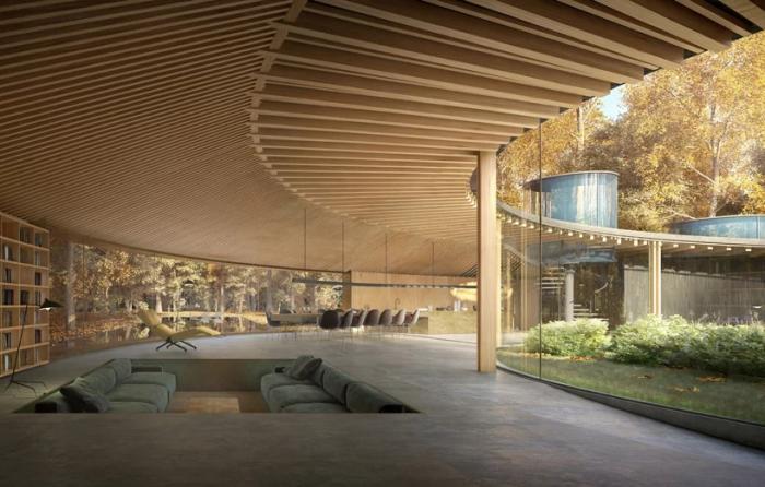 BIM建筑|盘旋于森林之中的“鸟巢”：长岛木屋2.0 / Marchi Architects