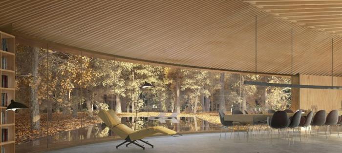 BIM建筑|盘旋于森林之中的“鸟巢”：长岛木屋2.0 / Marchi Architects