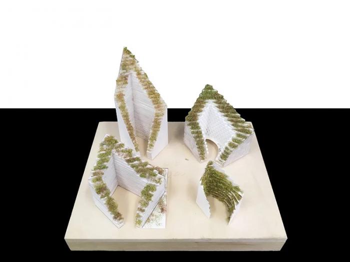 BIM建筑|绿植爬满“山峰”——阿尔巴尼亚Ekspozita大楼 / Mario Cucinella