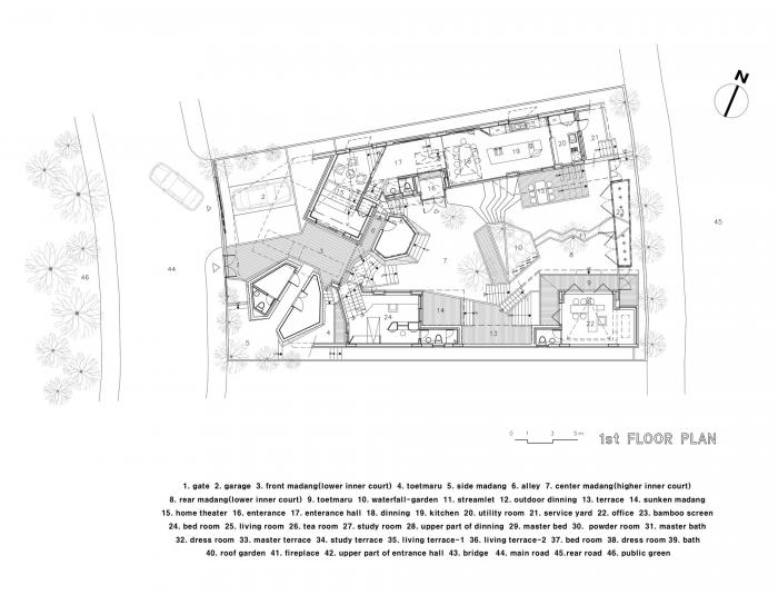 BIM建筑|动态绵延，自成一座山脉：韩国“四合院” / IROJE KHM Architects