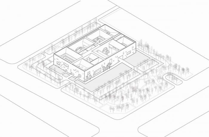 BIM建筑|寿县文化艺术中心 / 朱锫建筑事务所