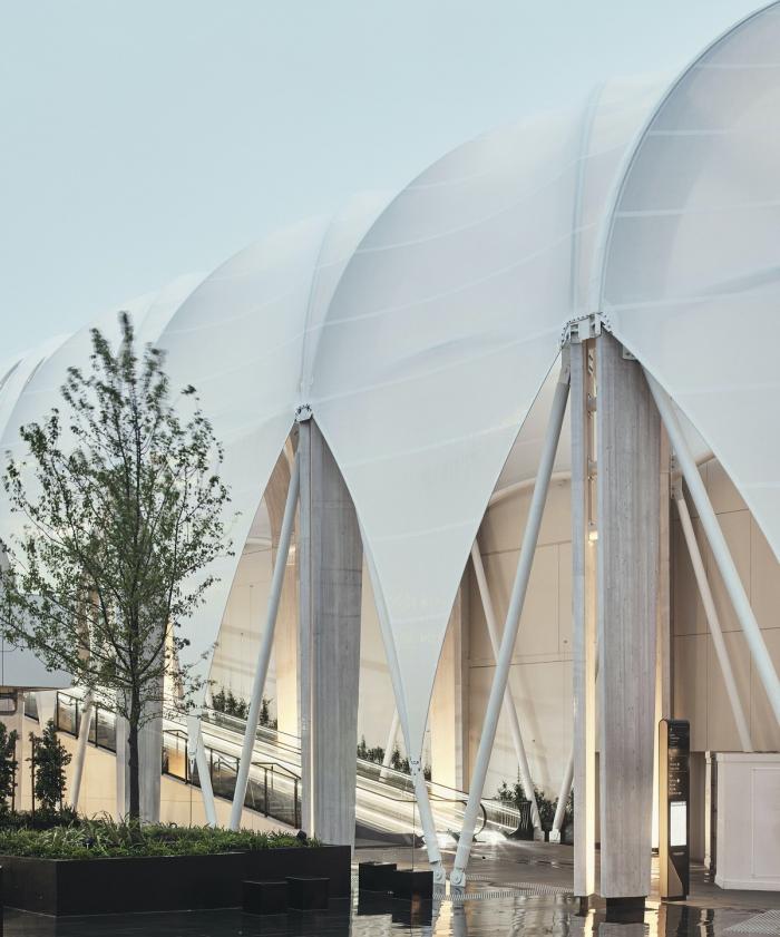 BIM建筑|查德斯通拱形新地标：“The Link”步行道 / Make Architects