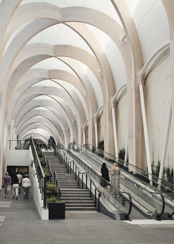 BIM建筑|查德斯通拱形新地标：“The Link”步行道 / Make Architects