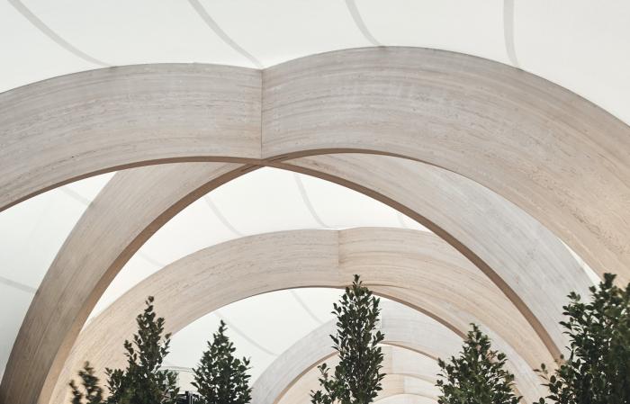 BIM建筑|查德斯通拱形新地标：“The Link”步行道 / Make Architects