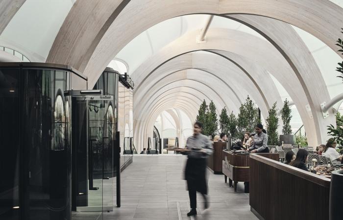 BIM建筑|查德斯通拱形新地标：“The Link”步行道 / Make Architects