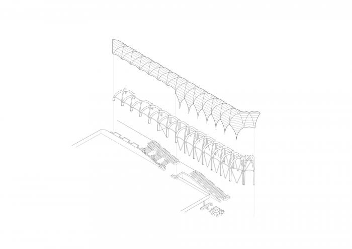 BIM建筑|查德斯通拱形新地标：“The Link”步行道 / Make Architects