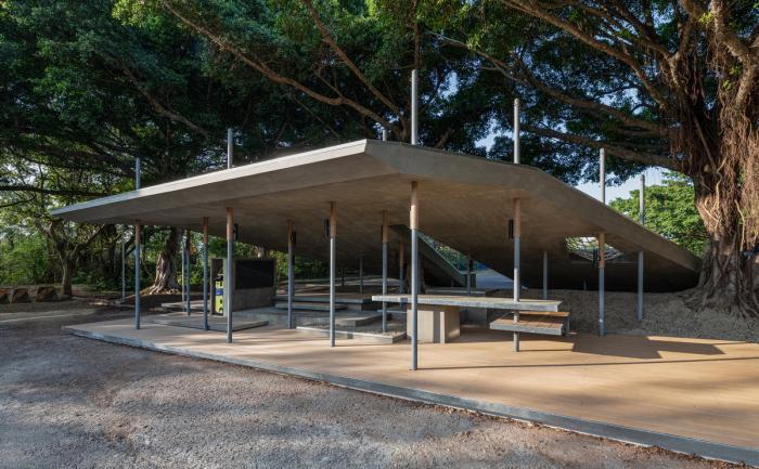 BIM建筑|邵唯晏新作丨轻重之间·层次串构：交通大学南门候车亭