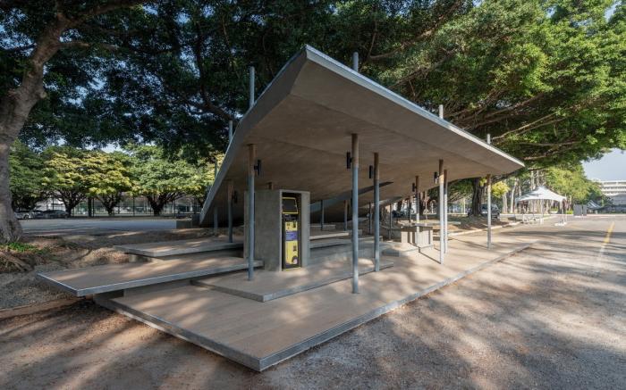 BIM建筑|邵唯晏新作丨轻重之间·层次串构：交通大学南门候车亭