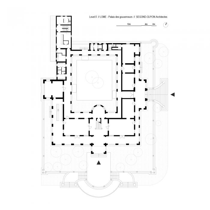 BIM建筑|古今对话——洛美总督官邸展览空间和工作室 / Segond-Guyon Architectes