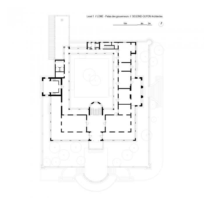 BIM建筑|古今对话——洛美总督官邸展览空间和工作室 / Segond-Guyon Architectes