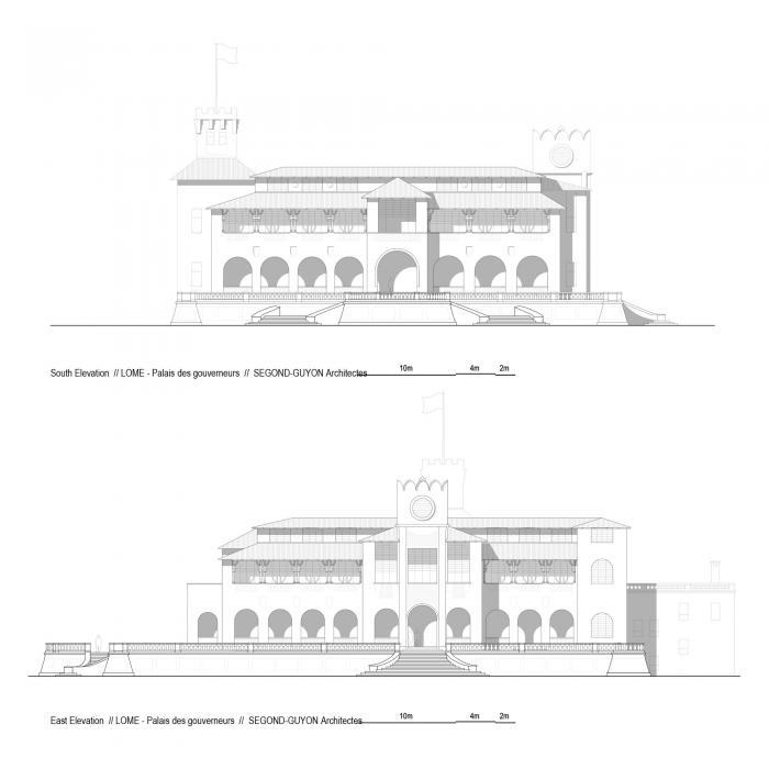 BIM建筑|古今对话——洛美总督官邸展览空间和工作室 / Segond-Guyon Architectes