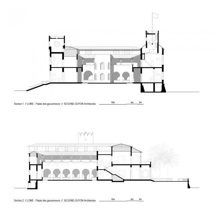 BIM建筑|古今对话——洛美总督官邸展览空间和工作室 / Segond-Guyon Architectes