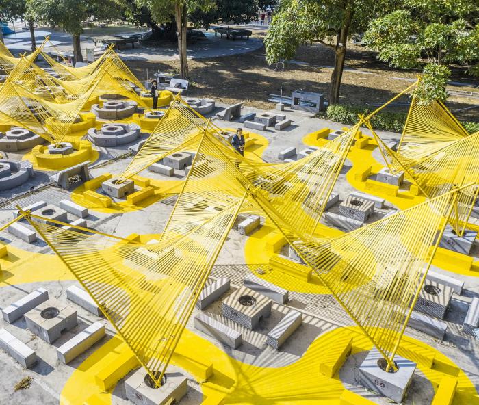 BIM建筑|“篝火”空间装置，深圳 / MAT超级建筑事务所