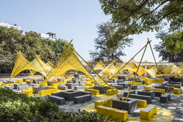 BIM建筑|“篝火”空间装置，深圳 / MAT超级建筑事务所