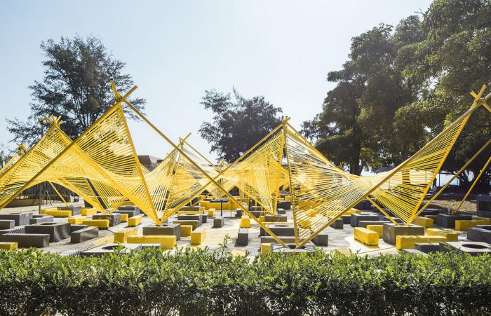 BIM建筑|“篝火”空间装置，深圳 / MAT超级建筑事务所