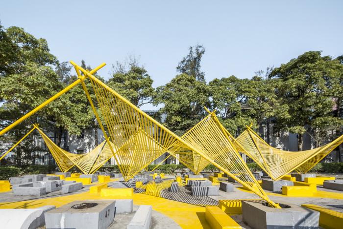 BIM建筑|“篝火”空间装置，深圳 / MAT超级建筑事务所