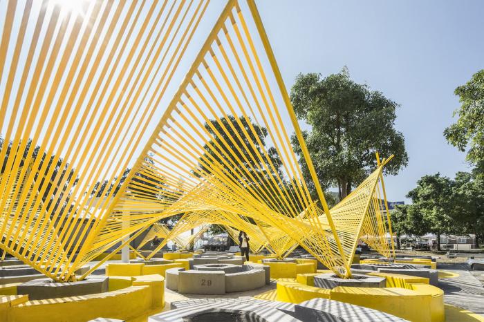 BIM建筑|“篝火”空间装置，深圳 / MAT超级建筑事务所