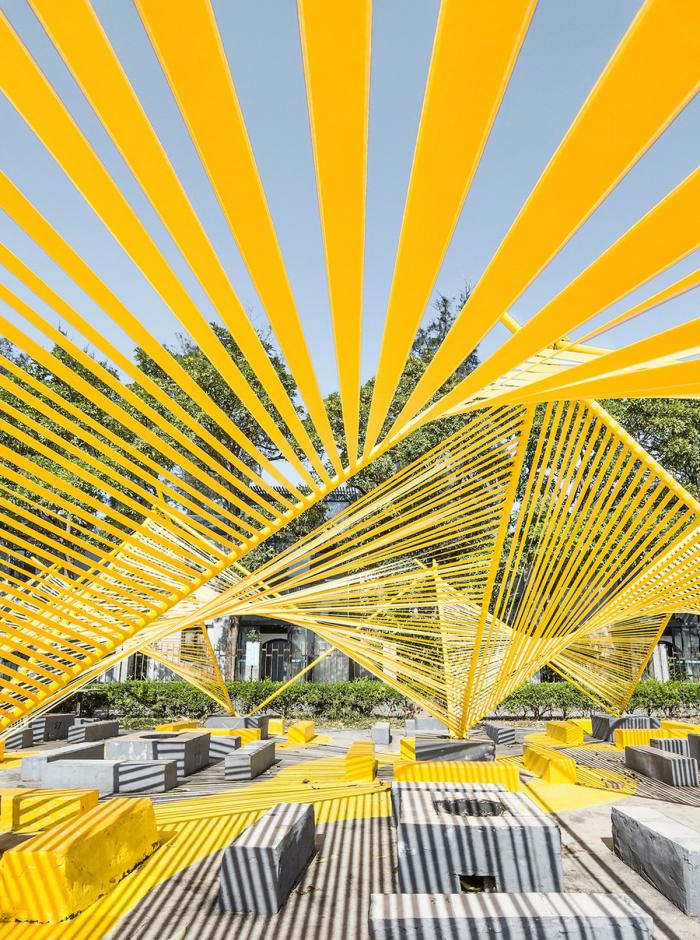 BIM建筑|“篝火”空间装置，深圳 / MAT超级建筑事务所