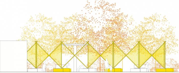 BIM建筑|“篝火”空间装置，深圳 / MAT超级建筑事务所
