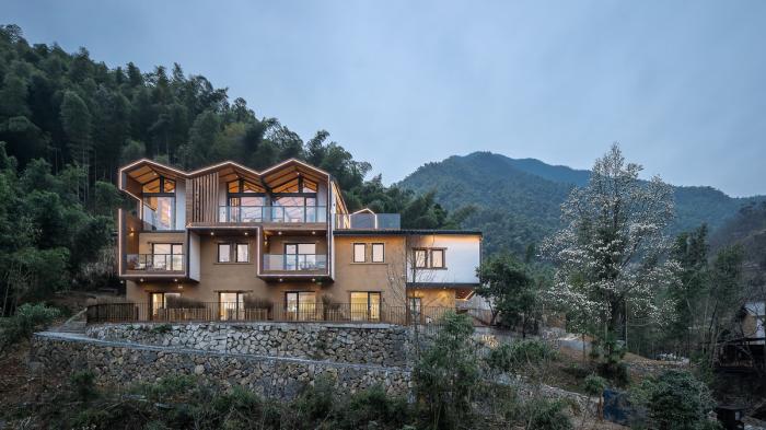 BIM建筑|戴家山倚云山舍精品民宿 / 简然建筑